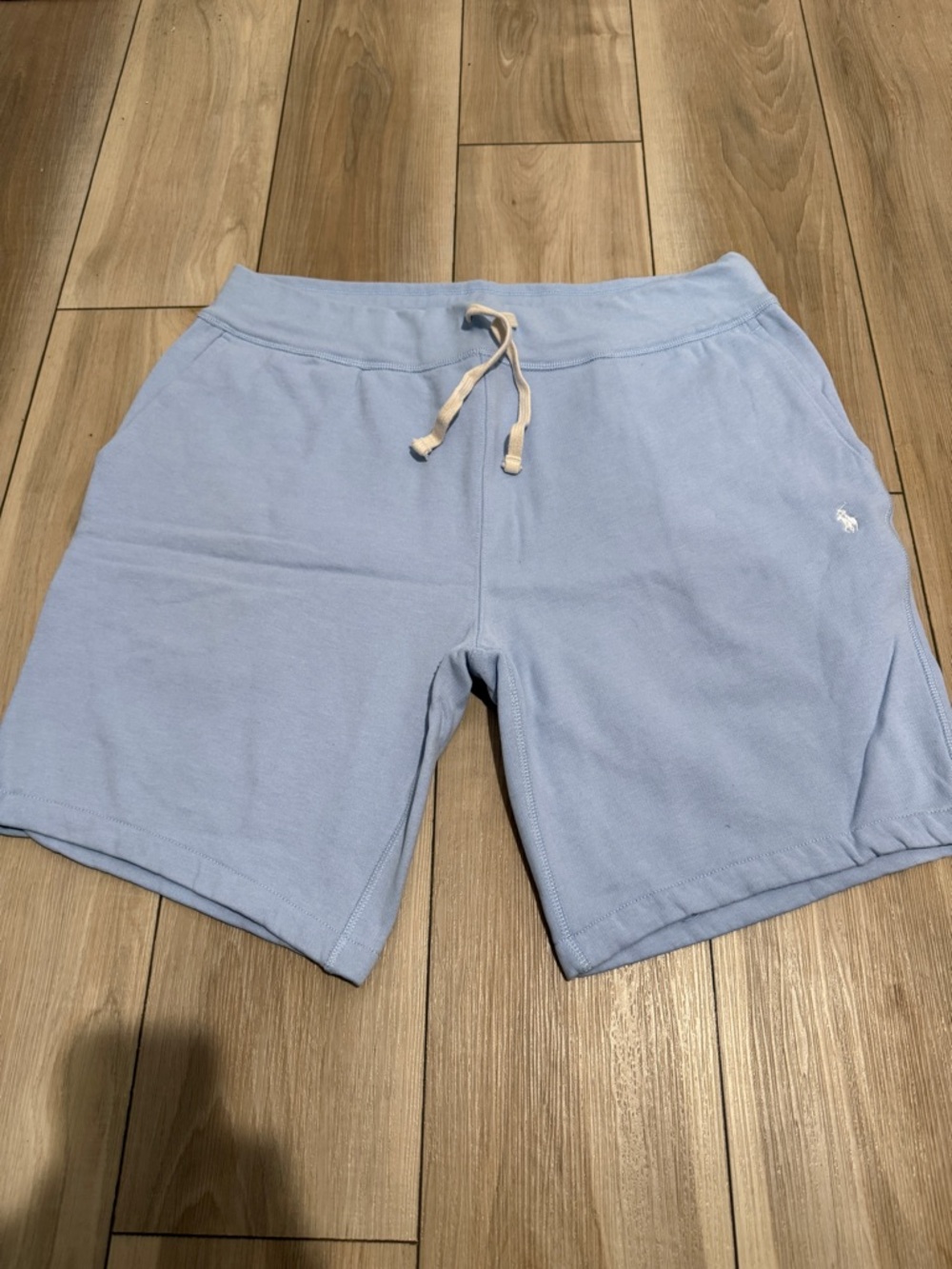 Ralph Lauren Sky Blue Cotton Drawstring Men's Shorts